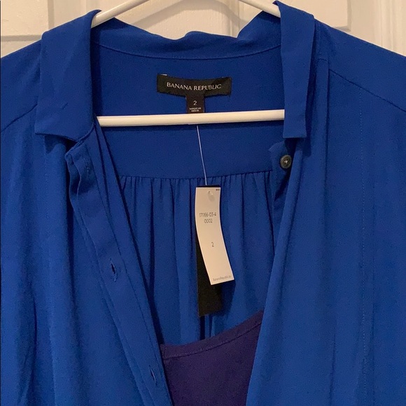 Banana Republic shirt dress mini with pockets - Picture 2 of 4